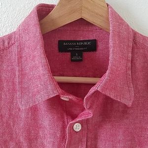 BR linen button-down shirt